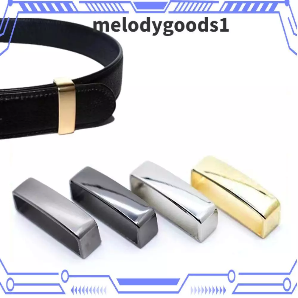 MELODYGOODS แหวนเข็มขัดผู้ชาย,ที่ละเอียดอ่อน DIY Link Loop, ทนทานวัวหนังแท้เข็มขัดเอวอุปกรณ์เสริมเข็มขัดวงกลม