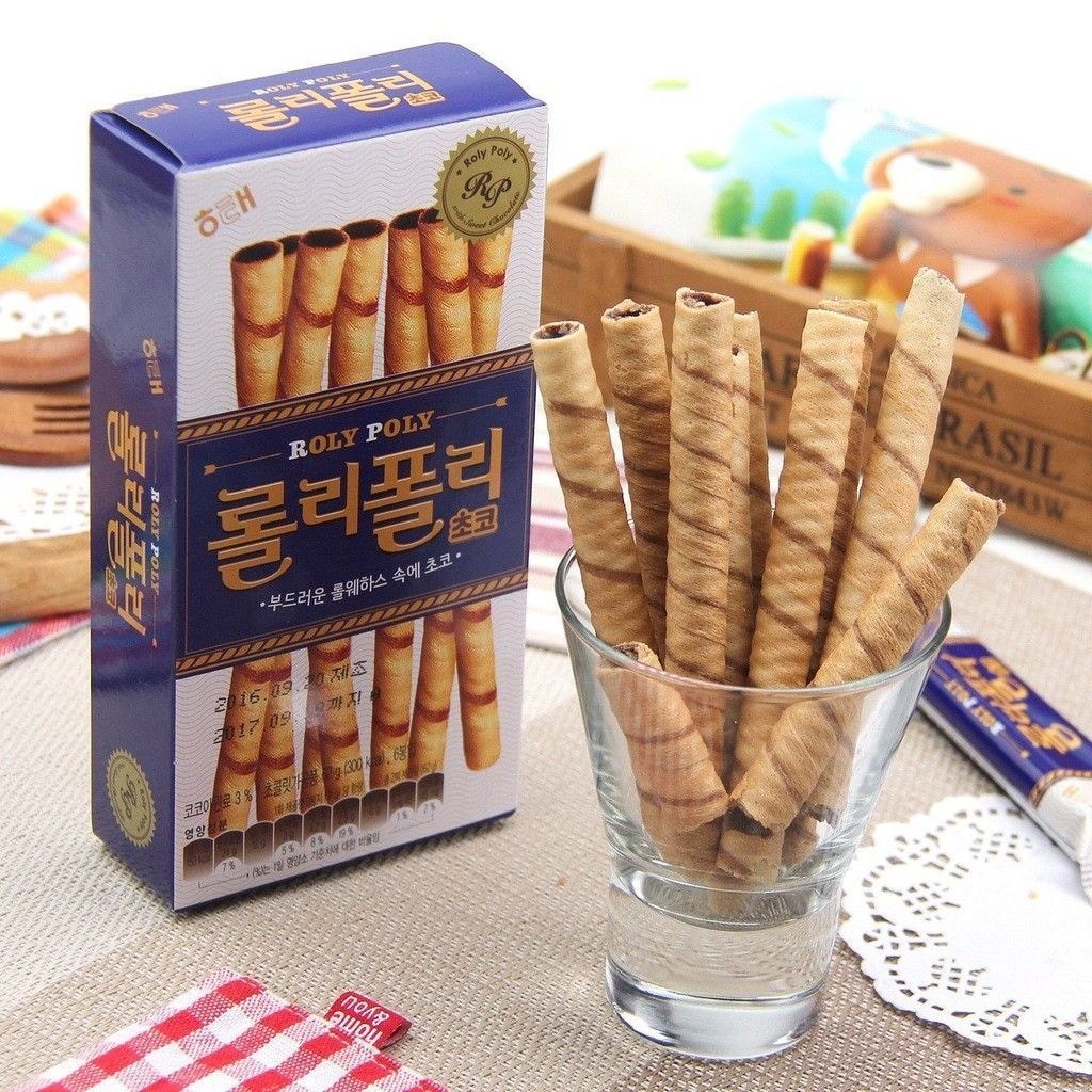นําเข้า HITAI HAITAI Egg Roll Biscuits Chocolate Wafer Roll Office Snacks Snacks lsh260625