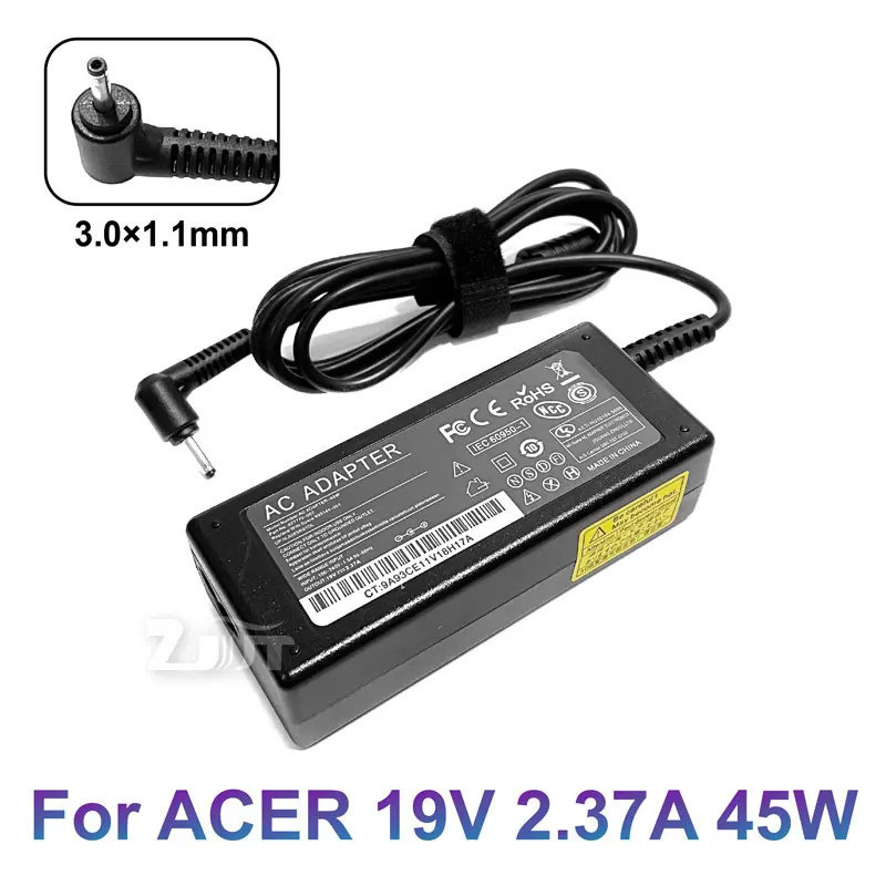 19V 2.37A 45W 3.0*1.1 มม.AC แล็ปท็อปอะแดปเตอร์ชาร์จไฟสําหรับ Acer A13-045N2A S7 S7-392/391 V3372 V3-