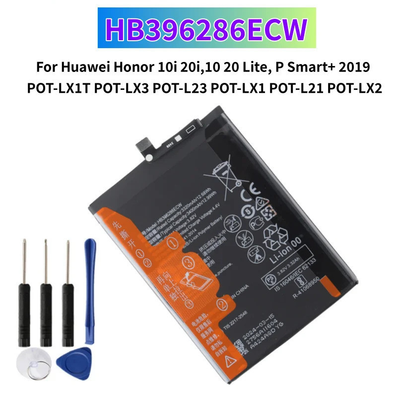 HB396286ECW แบตเตอรี่สําหรับ Huawei Honor 10i 20i,10 20 Lite, P Smart+ 2019 POT-LX1T POT-LX3 POT-LX1