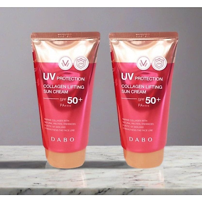 [1+1 ชุด ] [DABO] Collagen Lifting Wrinkle Care 3-in-1 UV Sun Cream 70ml SPF50+