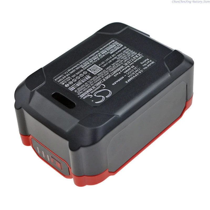 20V 4000mAh เปลี่ยนเครื่องมือแบตเตอรี่ CMCB204 CMCB205 สําหรับช่างฝีมือ 18GA Brad Nailer 16GA V20 ไร
