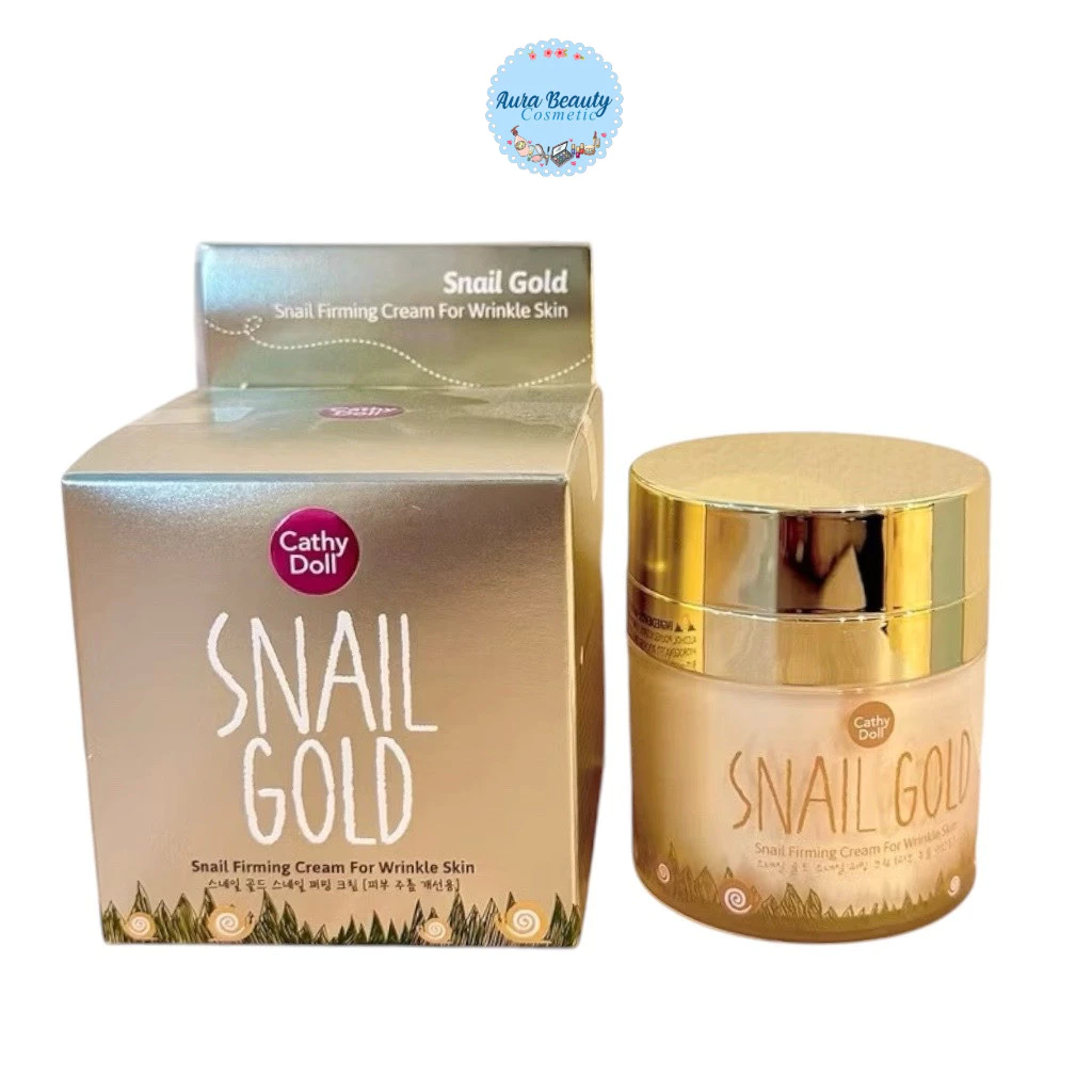 Cathy Doll Snail Gold Firming Cream For Wrinkle Skin 50 g. ครีมสเนลโกลด์ ครีมเมือกหอยทาก