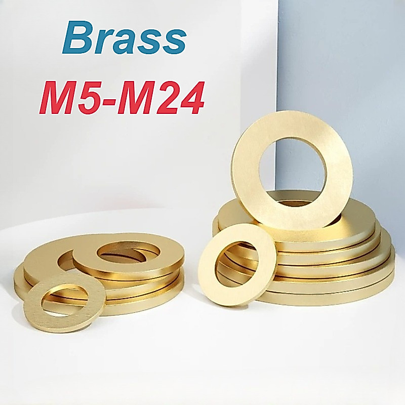 [XM-MB] แหวนรองทองเหลืองธรรมดา DIN 125, M5-M24 แหวนรองเจาะ แหวนรองแบบแบน