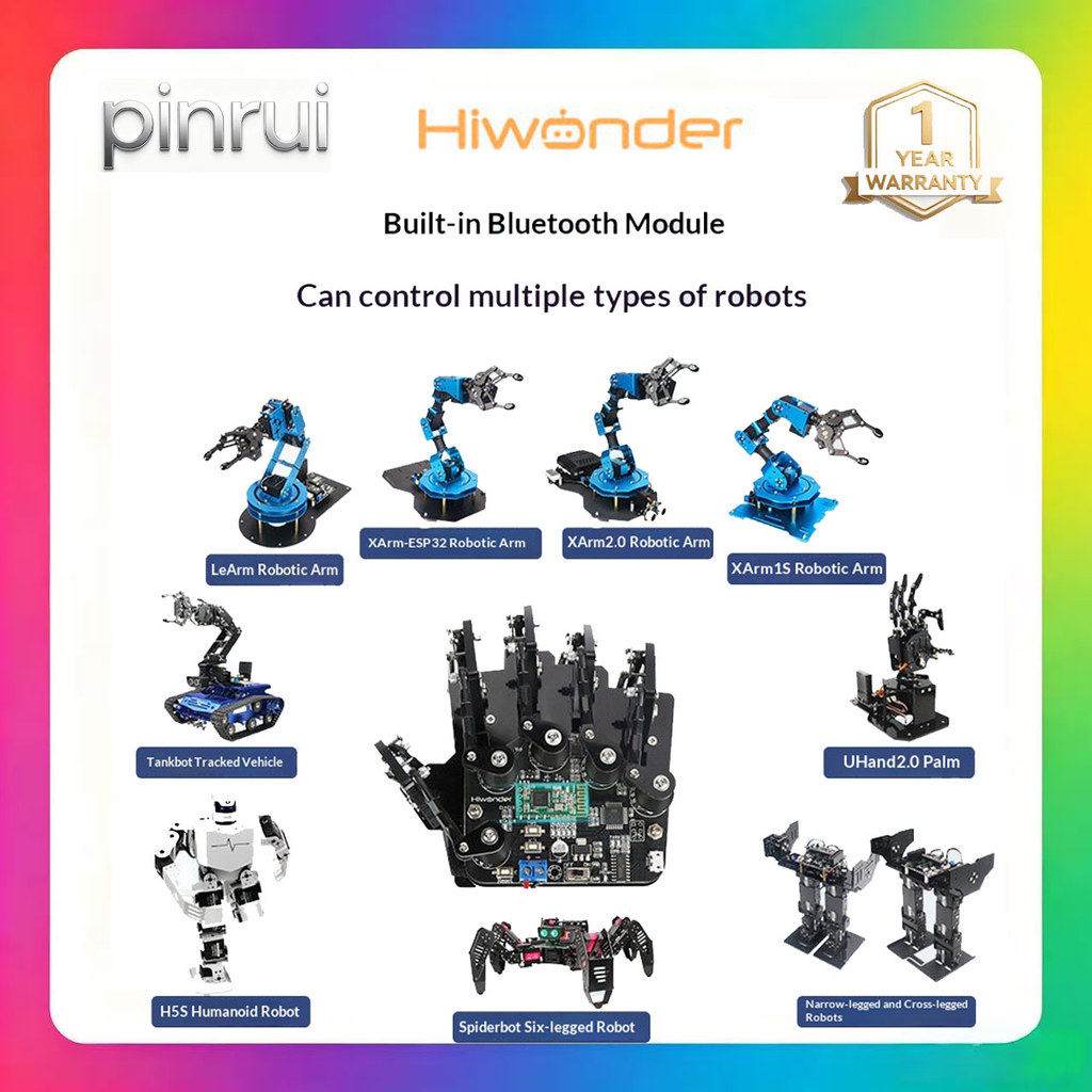 Hiwonder เปิดแหล่งที่มาถุงมือ Haptic/สวมใส่ถุงมือกล/Exoskeleton Haptic Control/หุ่นยนต์/Mechanical A