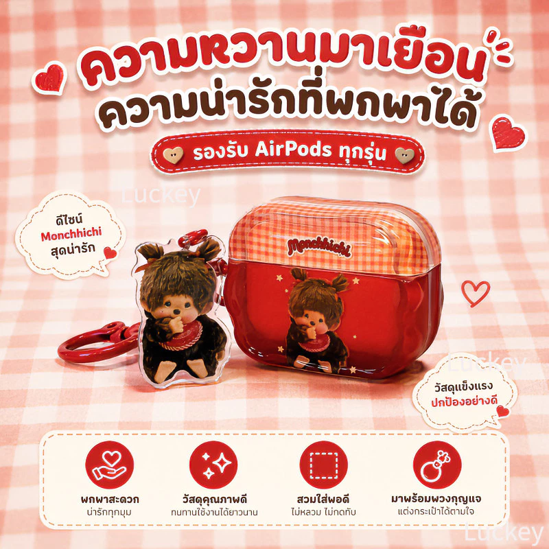 【จัดส่งจากประเทศไทย】กรณีป้องกันสำหรับหูฟัง เหมาะสำหรับ Airpods 1/2/3/4 AirPods Pro1/Pro2/Pro3