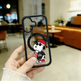 เคสไอโฟน เคส iphone ✨ Snoopy สนูปี้ เคสแม่เหล็ก ผิวด้าน กันกระแทก iPhone 11 12 13 14 15 16 17 HHMSCX24