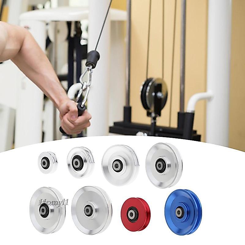 [Homyl1] อลูมิเนียมฟิตเนสรอกล้อ CNC GYM Pulley อุปกรณ์เสริมสําหรับสายเคเบิลเครื่องเปลี่ยน Home GYM P