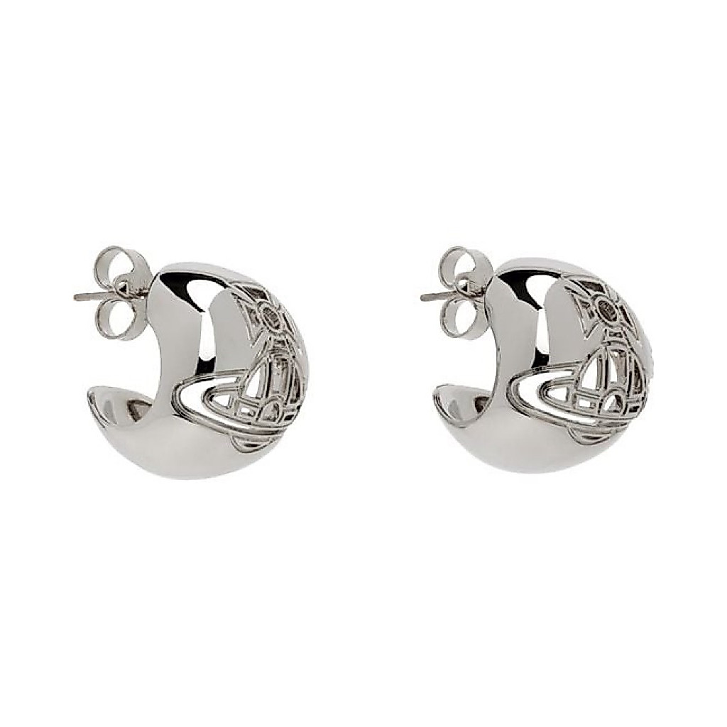 🪐พร้อมส่ง‼️Vivienne Westwood Maya Earrings in Platinum ของแท้100%(แถมฟรีถุงกระดาษ) ✨💓
