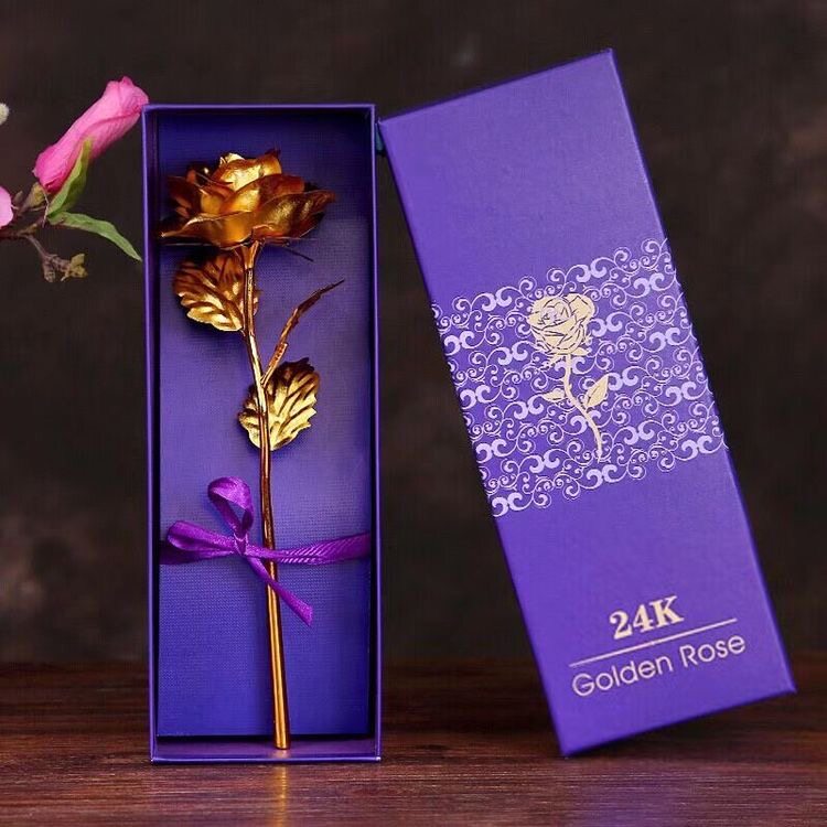 24kGold Rose 24K Gold Foil Rose Platinum Gold Rose