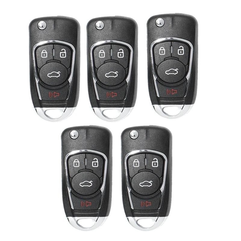 5 ชิ้น/ล็อตรถ Remote Key รถระยะไกลสมาร์ทคีย์ 4 ปุ่ม B-Series KD สําหรับ KD900 KD900 + URG200 KD-X2 M