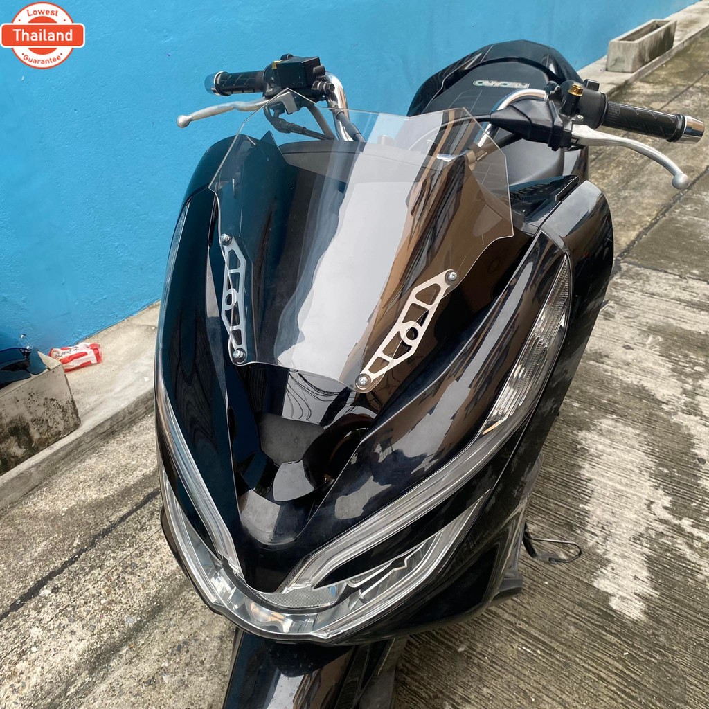 ชิวหน้าPCX year2018-2020  ทรงซิ่ง ชิวสองขั้นรุ่นใหม่ กำลังฮิต มีหลายสีให้เลือก  ชิวแต่งPcx18-20 ชิวp