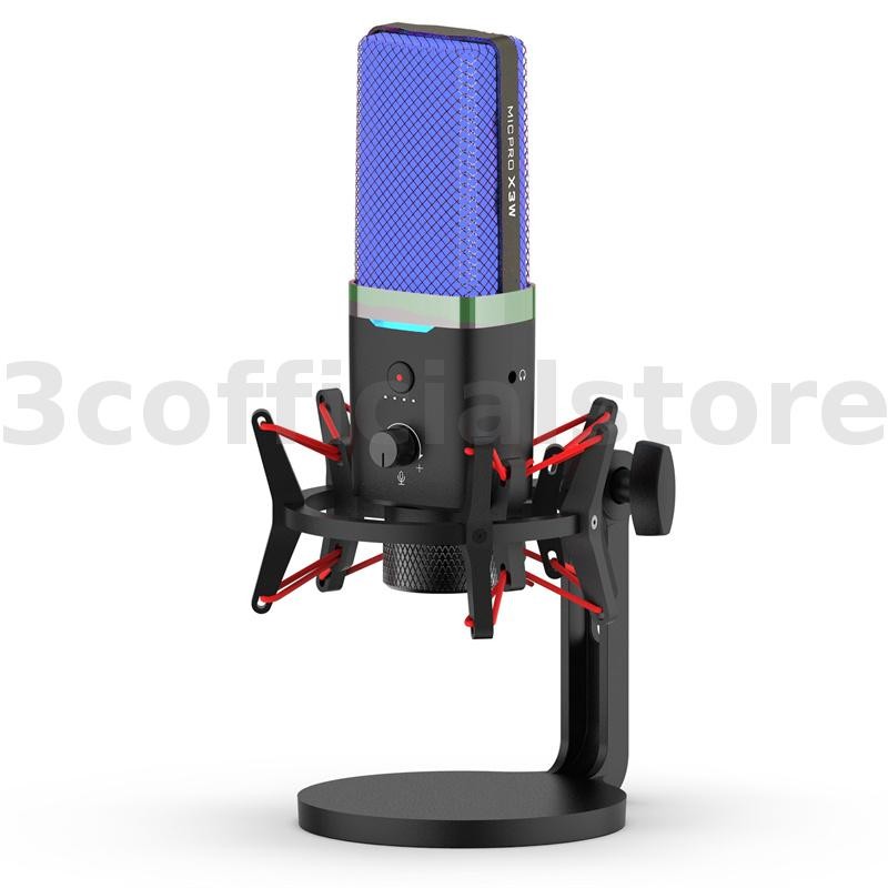 X3W Dual Mode ไร้สาย RGB ไมโครโฟนสําหรับเล่นเกมอัจฉริยะเสียงรบกวน Cancelling Condensor 2.4G ไร้สาย/ส