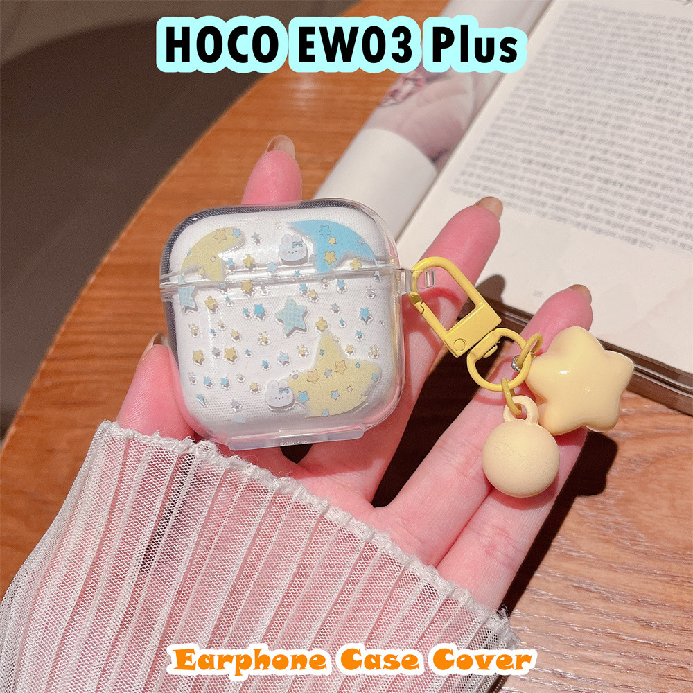สําหรับ HOCO EW03 Plus Case เคสหูฟัง DIY ลายดอกไม้ ปลอกซิลิโคนอ่อนนุ่ม