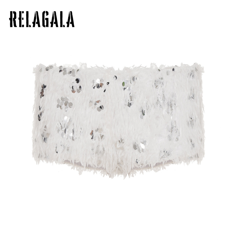 กางเกงขาสั้นลายเลื่อมสำหรับผู้หญิง ดีไซน์ใหม่ปี 2025 สีทึบและเซ็กซี่ พอดีทรงและมีความสวยงาม