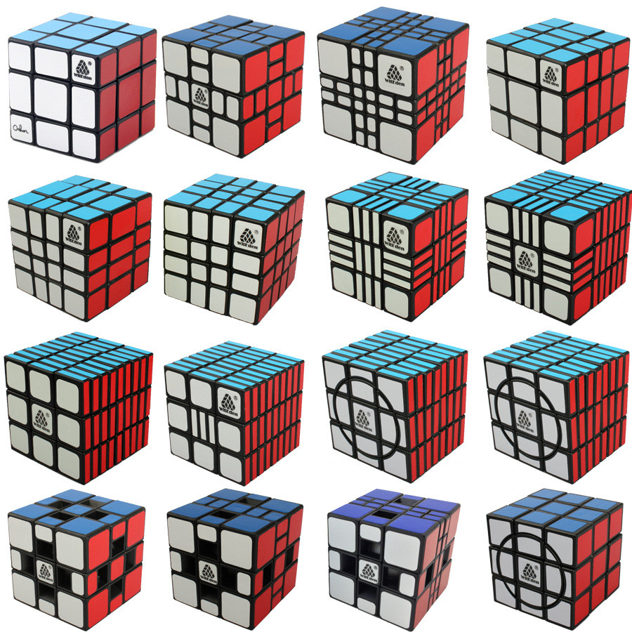 Intelligence Paradise Oscar Third-Order Half Yuan Rubiks Cube 3X3 4X4 Half Yuan เสริม Wormhole 3338/