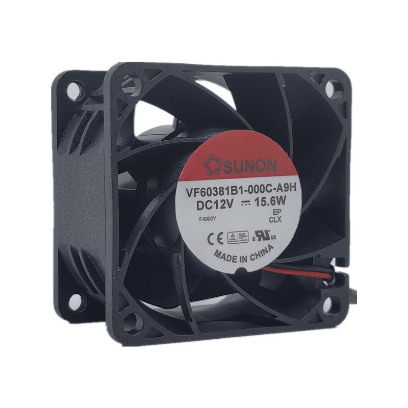 เหมาะสําหรับ Jianzhun VF60381B1-000C-A9H 12V 15.6W 6038 6 ซม.ปริมาณอากาศพัดลมระบายความร้อน