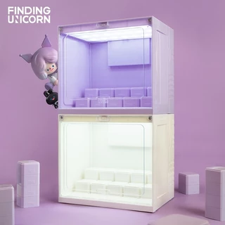 พร้อมส่ง🇹🇭 MTA. Finding Unicorn Game Box Display Manual White Color Blind Box gamebox Storage Display Rack