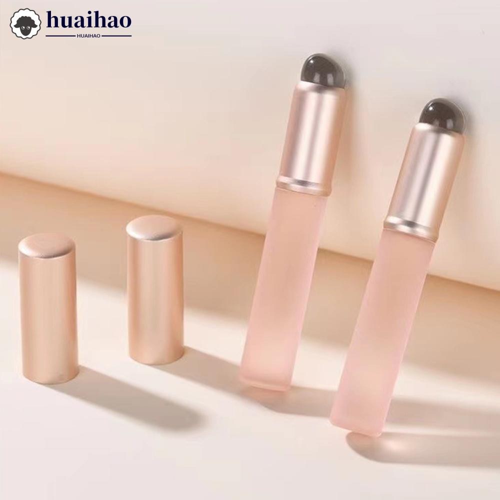 HUAIHAO มินิซิลิโคนแปรงลิปคอนซีลเลอร์ Brushe พร้อมฝาปิด Lip Mask Applicators แปรงลิปกลอสลิปสติกแปรงแ