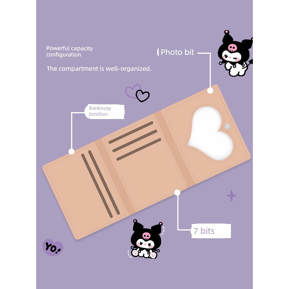 bester brand กระเป๋ Forever young กระเป๋าสตางค์ใบสั้นน่ารักมูลค่าสูงสำหรับผู้หญิง