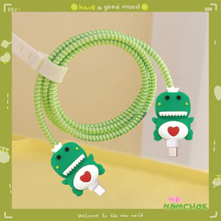 【NK】ปลอกหุ้มสายเคเบิลข้อมูลป้องกันการแตกหัก ปลอกหุ้มสายเคเบิลข้อมูลน่ารัก ปลอกหุ้มป้องกันตุ๊กตาการ์ตูน ใช้ได้ IP TYPE C