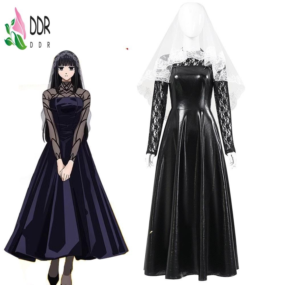 ชุดคอสเพลย์ Osaragi เดรสลูกไม้สีดำ ตัวละครจาก SAKAMOTO DAYS