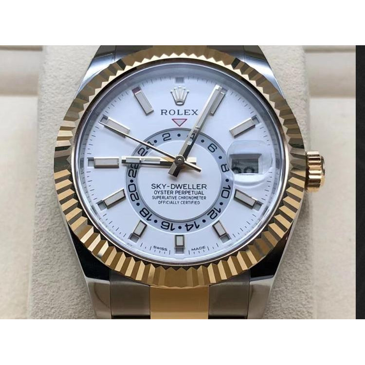 Rolex Rolex Rolex Rolex Indulgence Series นาฬิกานาฬิกาผู้ชายกลไกอัตโนมัติสีทอง326933