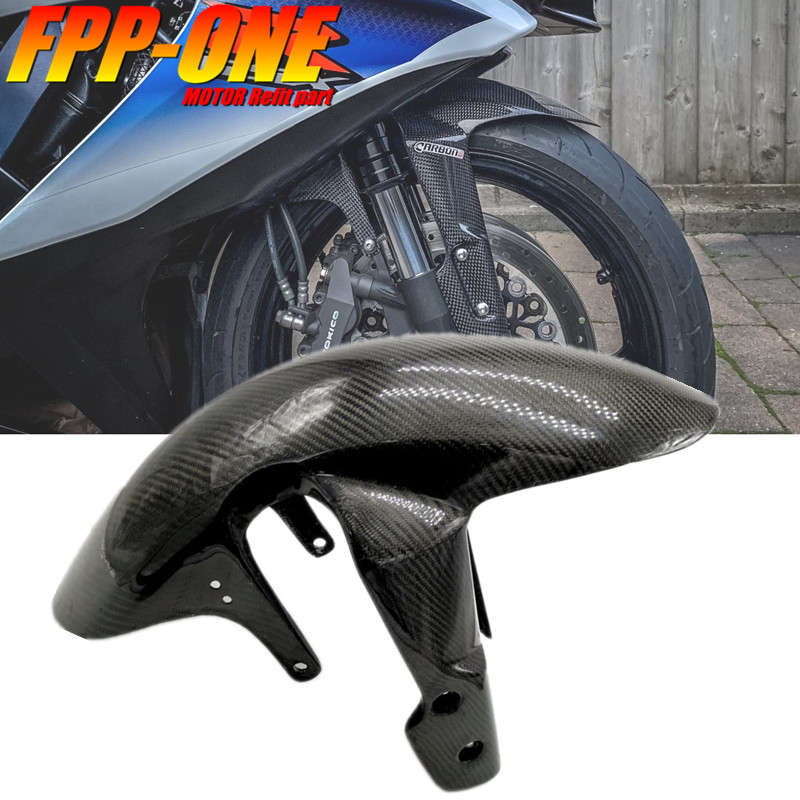 GSXR600 GSXR750 GSXR1000 K5 K6 K7 K8 อุปกรณ์เสริมดัดแปลงอะไหล่คาร์บอนไฟเบอร์ Mudguard