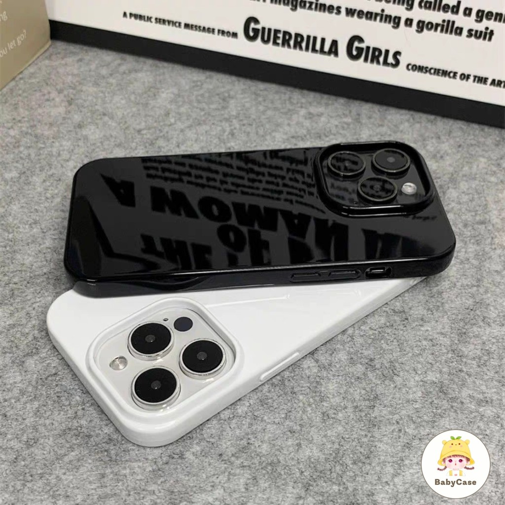 เคสไอโฟน 13 สำหรับ iPhone 16 14 12 15 11 Pro Max 16 15 7 8 Plus 12Mini 13 Mini XR X XS Max ฝาครอบพื้นผิวมันวาวที่หรูหรา