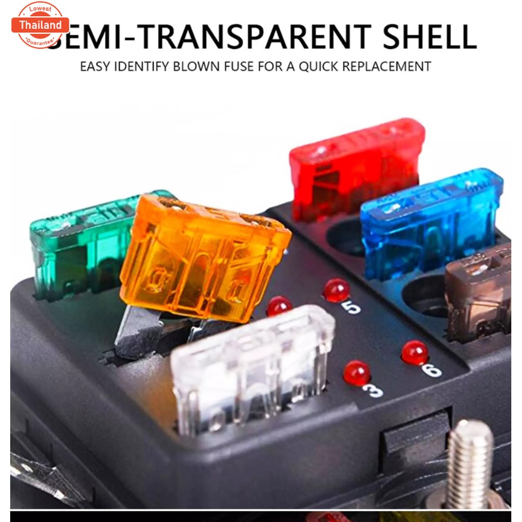 Standard fuse Mini fuse Micro fuse ฟิวส์รถยนต์ 2A 3A 5A 7.5A 10A 15A 20A 25A 30A 35A ฟิวส์เสีย ฟิวส์
