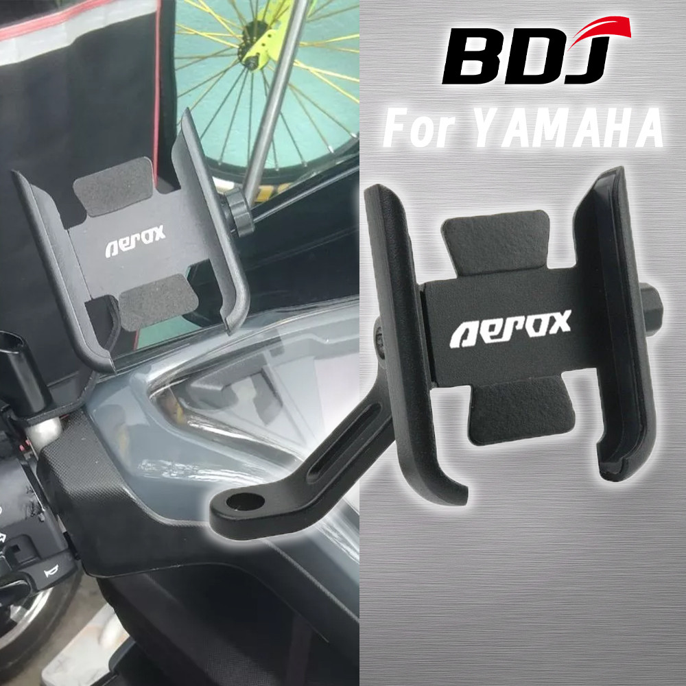 BDJ สําหรับ Yamaha Aerox 155 Aerox155 V1 V2 V3 NVX รถจักรยานยนต์โทรศัพท์มือถือวงเล็บโทรศัพท์มือถือผู้ถือ Cnc 1 PC