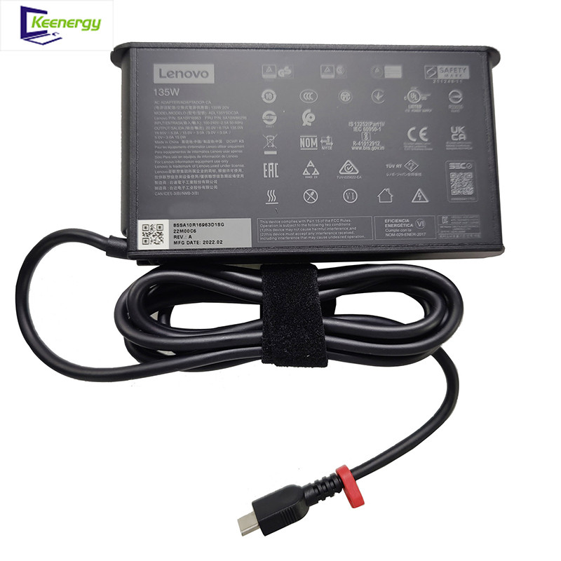 135W ประเภท C อะแดปเตอร์สําหรับ Lenovo Yoga Pro 9 7 6 7i 9i ThinkBook 16 14p 14 15 14s IdeaPad Pro 9