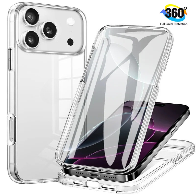 360องศาป้องกันเต็มรูปแบบสําหรับiPhone 17 Air 16e 14 13 12 11 15 16 Pro XS Max X XR 6 6s 7 8 Plus SE 