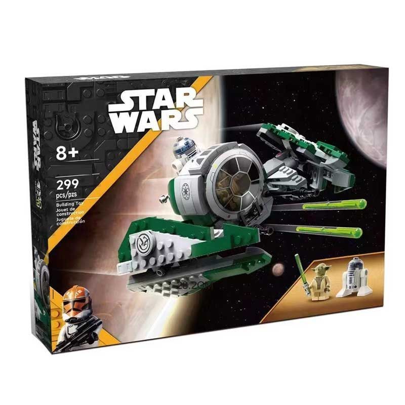 เข้ากันได้กับ Lego Star Wars 75360 Yodas Jedi Star Fighter Boy ประกอบบล็อกตัวต่อ 9.5
