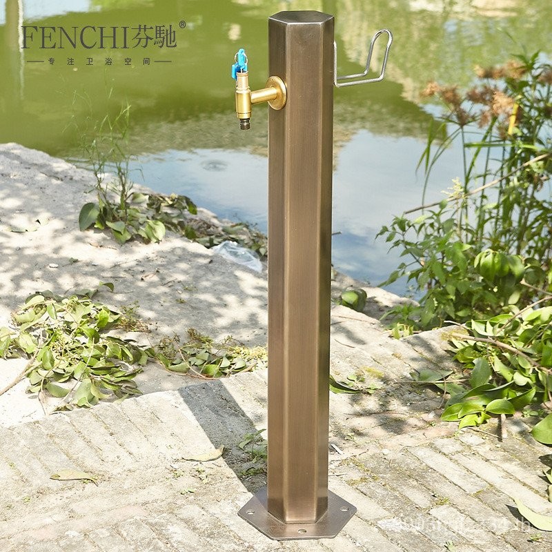 Jing คอลัมน์อําเภอ Handwashing ตกแต่งสวน B & B Antifreeze Field RP4T ก๊อกน้ําขายส่งสวนกลางแจ้งสไตล์ป