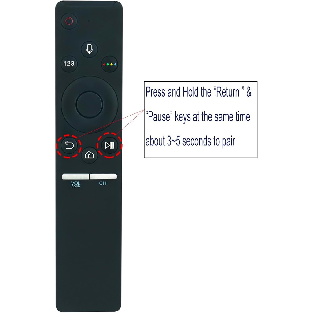 BN59-01298A แทนที่ควบคุมเสียงรีโมทคอนโทรลสําหรับ Samsung สมาร์ททีวี LED 4K Ultra HDTV UN49N8000FXZA 