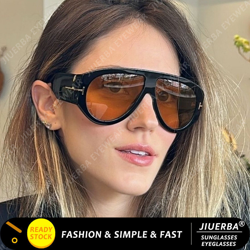 (JIUERBA) แว่นกันแดดกรอบใหญ่ใหม่พร้อมแว่นกันแดด T-Link Fashion Aviator สําหรับการขับรถกลางแจ้ง