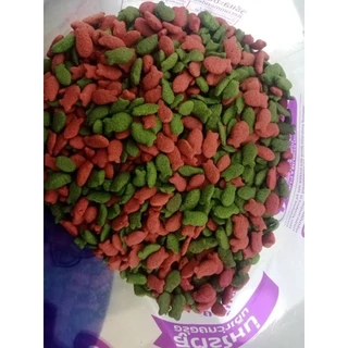 NEW ! [10 ถุง] อาหารแมว RAPTORCAT รสปลาทู*2MIx เม็ดเขียวแดง ไม่เติมเกลือ ลดกลิ่นมูล โปรตีน26% **ขนาดถุง1กิโล