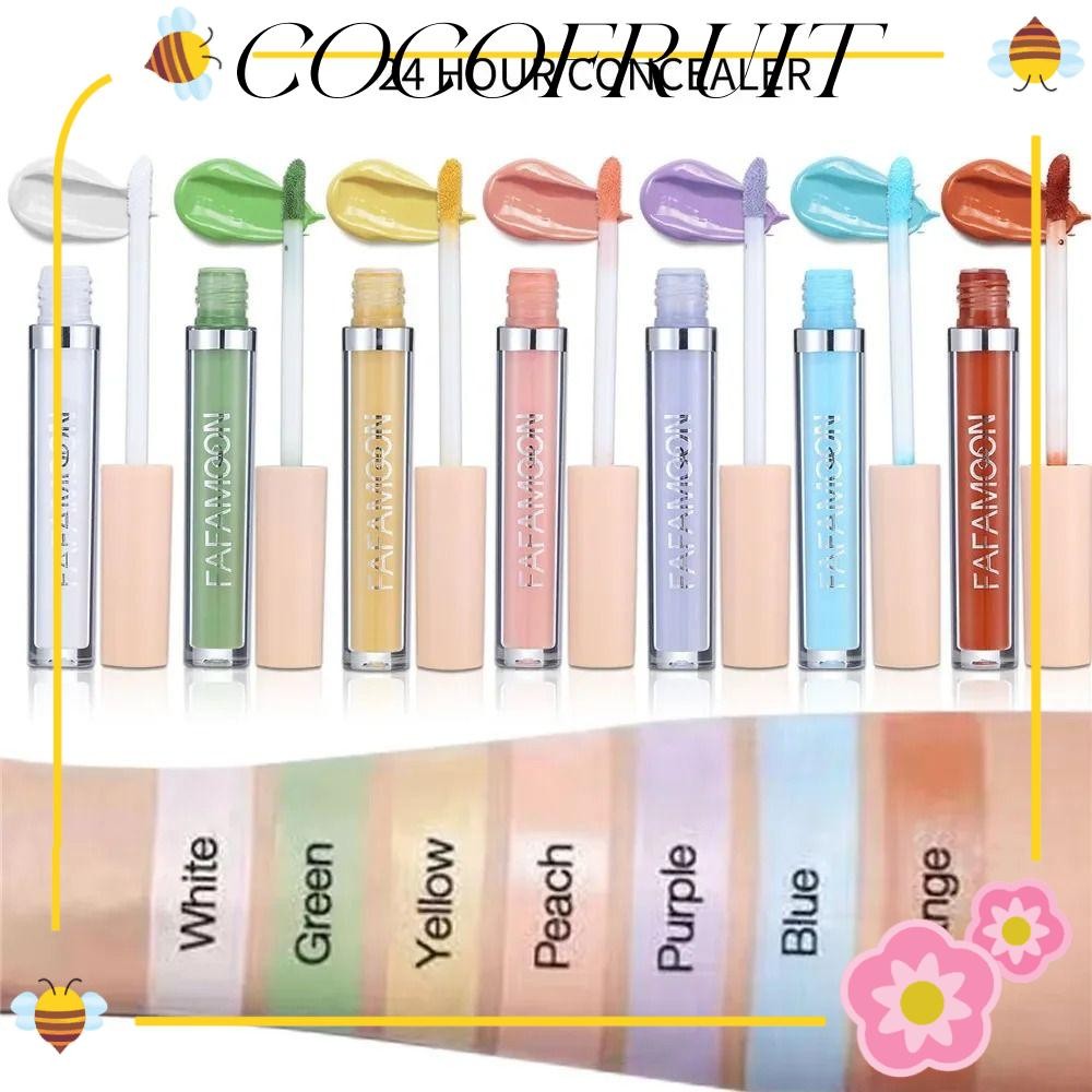 COCOFRUIT Liquid CONCEALER, Dark Circles Cover Spot Acne Foundation Cream, 2.5ML Face Makeup Full Co