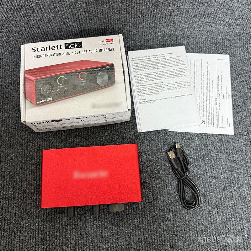 อุปทานพิเศษข้ามพรมแดน SOLO 3RD การ์ดเสียงบันทึกเสียงคอมพิวเตอร์ USB การ์ดเสียงภายนอกไมโครโฟนสถานีผสม