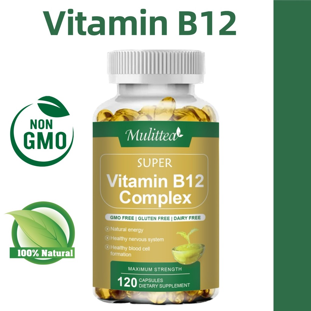 MULITTEA Vitamin B12 Complex Capsules-ช่วยพัฒนาสมาธิ ความจำ และความสมดุล