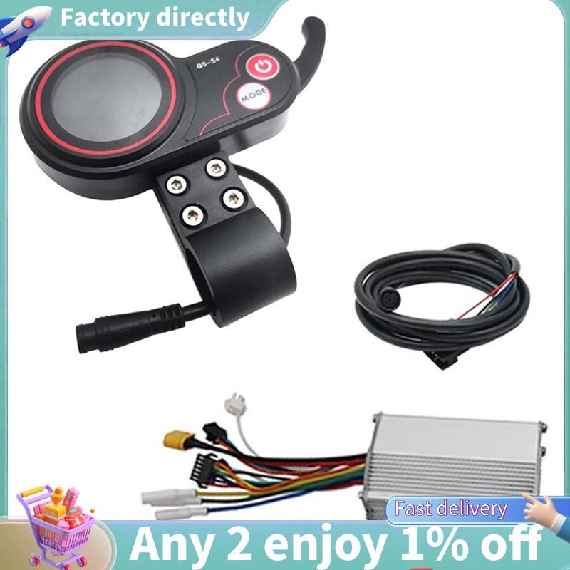 E7-QS-S4 48V-60V Thumb คันเร่งจอแสดงผล LCD สําหรับ Zero 8 9 10 8X 10X ไฟฟ้าสกู๊ตเตอร์ 6PIN ไดรฟ์เดี่