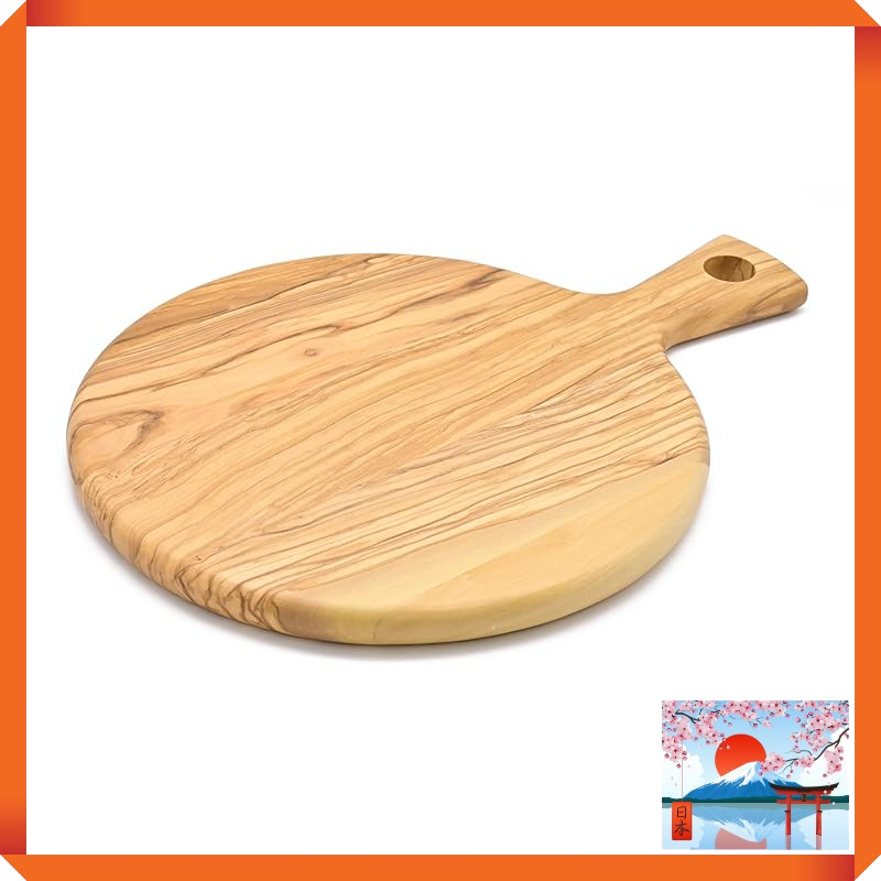 Swanson Serving Board with Bark - Medium Wood - Approx. 28x19x1.8 cm, Olive LV-333
