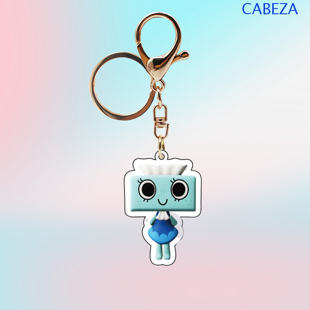 CABEZA เกมพวงกุญแจโลกของ Dandy, Scraps Pebble Dandys World จี้, Vee การ์ตูนอะคริลิคตลก Goob Cosmo พว