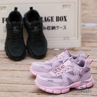 รองเท้าเซฟตี้ผู้หญิง safety shoes หัวเหล็ก ป้องกันการชนและป้องกันการแทง รองเท้าหัวเหล็ก กันลื่นทนทาน SIZE35-41
