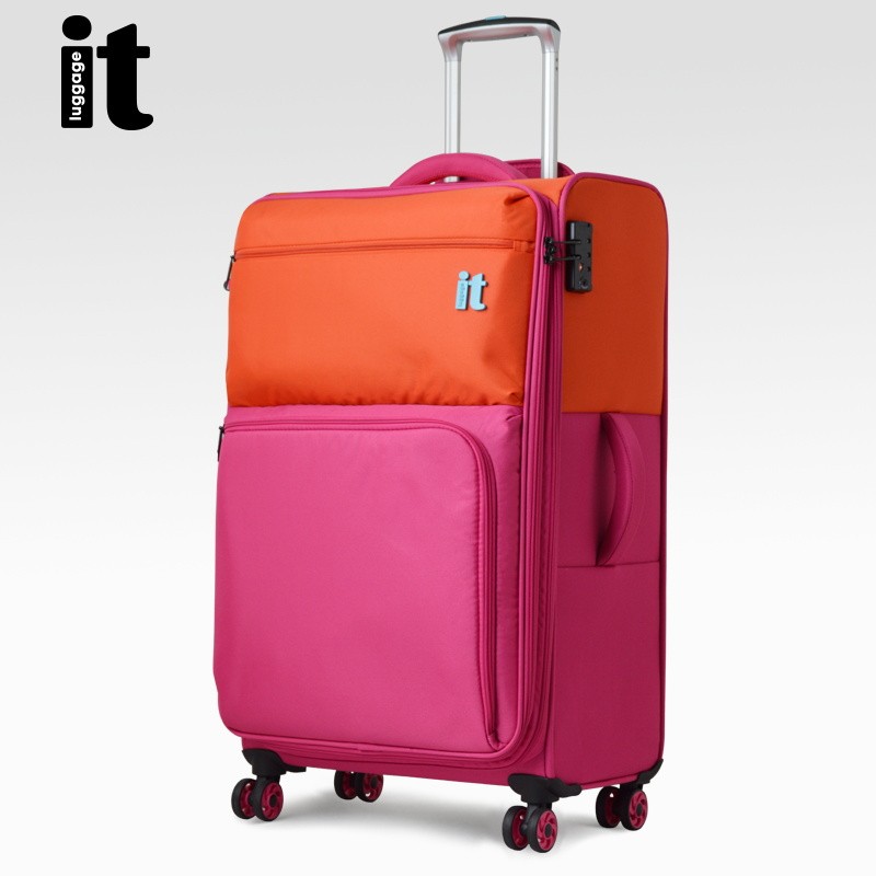 Itluggage รถเข็น Oxford ผ้าหนา ล้อกระเป๋าเดินทางขนาด 60 ซม. กระเป๋าเดินทางหญิงพร้อมระบบรหัสผ่าน