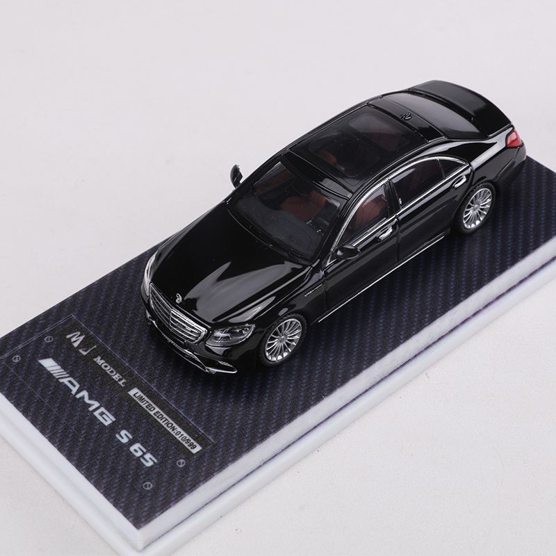 MJ 1: 64 Benz Benz S65 AMG S-Class รถจําลองรถรุ่นคอลเลกชัน