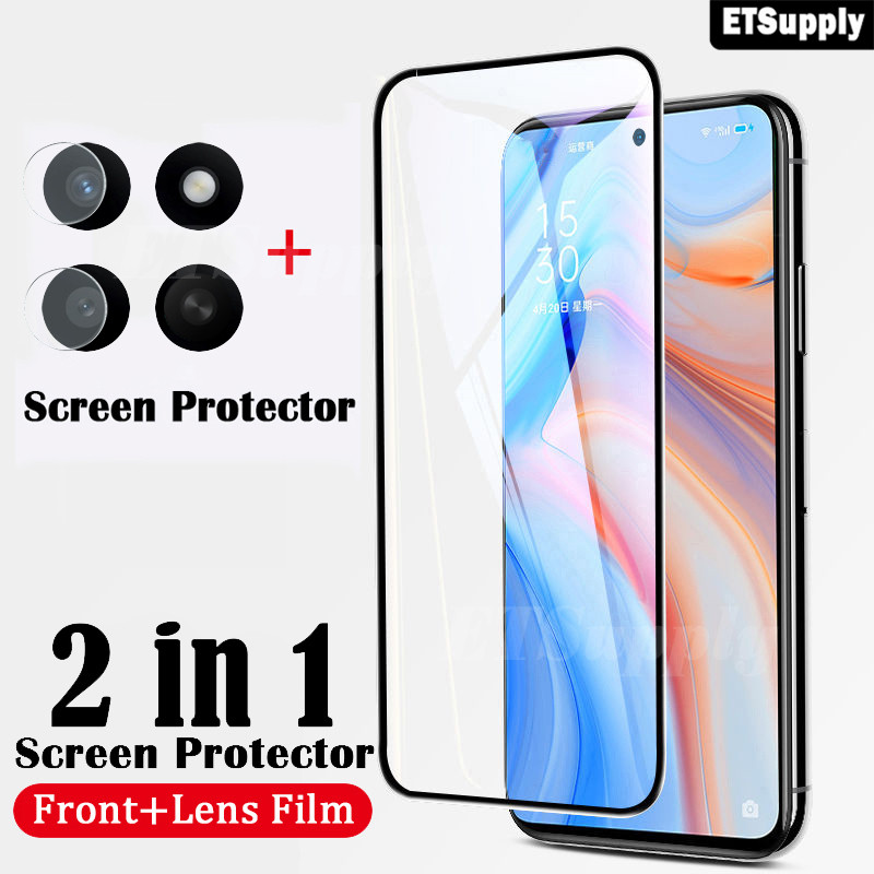 2Pack สําหรับ Honor 400 สมาร์ท Honor X7D ป้องกันหน้าจอกระจกนิรภัยฟิล์ม + เลนส์กล้องเลนส์ป้องกันฟิล์ม