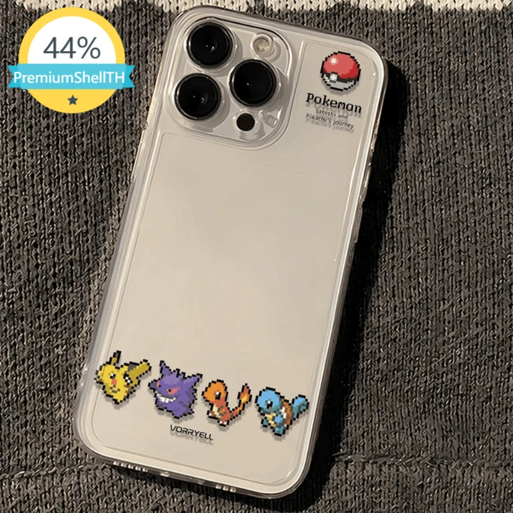 โปเกมอน case สำหรับ Apple iPhone 17 / 16 / 15 / 14 / 13 / 12 / 11 / X / XR /XS Max บางเบา ทนทาน กันน้ำ กันตก LJHTKK33
