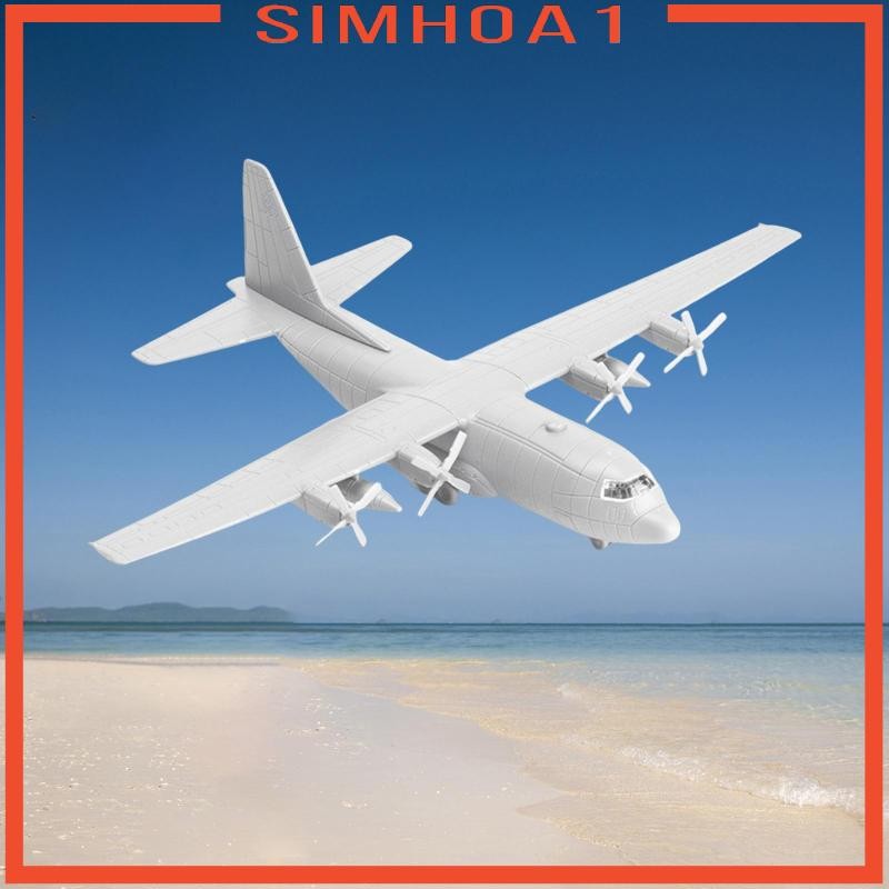 [Simhoa1] 1/144 เครื่องบินขนส่งเครื่องบินรุ่นพร้อมขาตั้ง 4D Miniature US C130